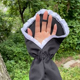 [Aura] Driving women's sun protection back finger lace long sleeve cool black dog toshi_ summer driving gloves, women's driving gloves, cool material, breathable _Made in Korea